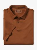 Men's Smart Jersey Cotton Polo - Toffee by Charles Tyrwhitt