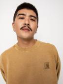 Men's Sweatshirt Carhartt WIP Vista Sweat I029522 Dusty H Brown