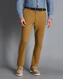 Men's Ultimate Non-Iron Cotton Chino Pants - Gold by Charles Tyrwhitt