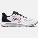 Men's Under Armour Charged Pursuit 3 Big Logo Running Shoes White / Black / Red 14