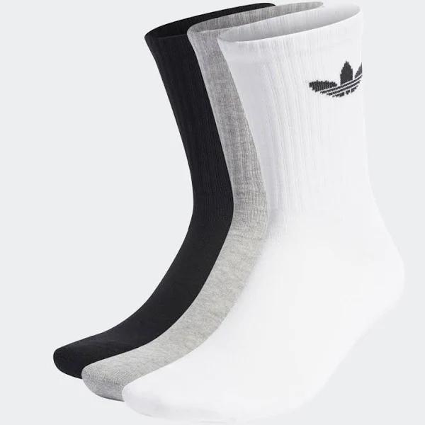 Mens Adidas Originals Crew Socks 3 Pack - White
