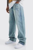 Mens Antique Blue Baggy Rigid Jean