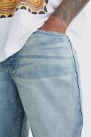 Mens Antique Blue Baggy Rigid Jean