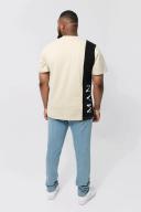 Mens Antique Blue Plus Skinny Stretch All Over Rip Jeans