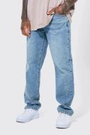 Mens Antique Blue Relaxed Fit Rigid Jeans