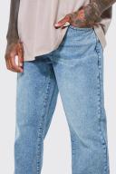 Mens Antique Blue Relaxed Fit Rigid Jeans