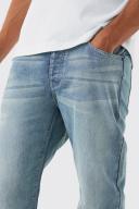 Mens Antique Blue Relaxed Rigid Jean