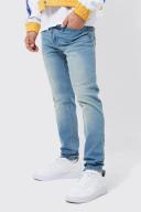 Mens Antique Blue Skinny Stretch Jeans