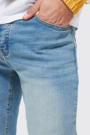 Mens Antique Blue Skinny Stretch Jeans