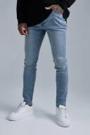 Mens Antique Blue Skinny Stretch Jeans
