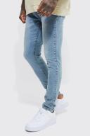 Mens Antique Blue Skinny Stretch Jeans