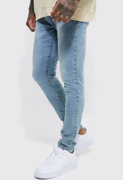 Mens Antique Blue Skinny Stretch Jeans