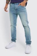 Mens Antique Blue Skinny Stretch Jeans