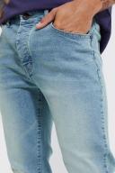Mens Antique Blue Skinny Stretch Jeans
