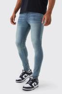 Mens Antique Blue Super Skinny Stretch Jean
