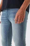 Mens Antique Blue Super Skinny Stretch Jean