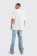 Mens Antique Blue Tall Relaxed Rigid Flare Jean