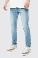Mens Antique Blue Tall Skinny Stretch Jeans