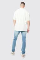 Mens Antique Blue Tall Skinny Stretch Jeans