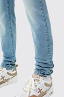 Mens Antique Blue Tall Skinny Stretch Jeans