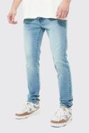 Mens Antique Blue Tall Skinny Stretch Jeans