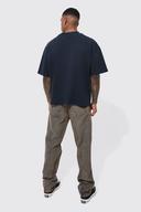 Mens Antique Wash Relaxed Rigid Jeans