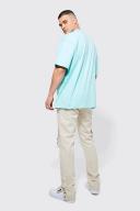 Mens Aqua Plus Oversized Heavyweight Extended Neck T-Shirt