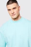 Mens Aqua Plus Oversized Heavyweight Extended Neck T-Shirt