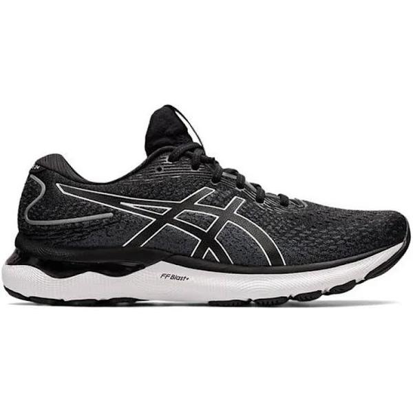 Mens ASICS Gel Nimbus 24 (4E Width ) Black/White 001 / 10