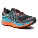 Mens ASICS Trabuco Max Black/Digital Aqua / 11.5