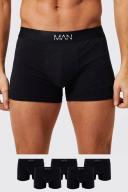 Mens Black 5 Pack Man Trunks