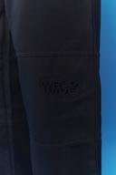 Mens Black Fixed Waist Relaxed Fit Trouser