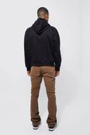 Mens Black Man Diamond Oversized Heavyweight Hoodie
