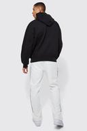 Mens Black Man Oversized Heavyweight Hoodie