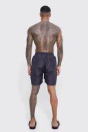 Mens Black Mid Length Racing Swim Shorts