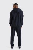 Mens Black Oversized Los Angeles Hoodie