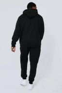 Mens Black Plus Basic Over The Head Man Sig Hoodie
