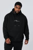 Mens Black Plus Basic Over The Head Man Sig Hoodie