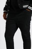 Mens Black Plus Size Super Skinny Jeans