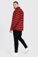 Mens Black Plus Size Super Skinny Knee Slit Jeans
