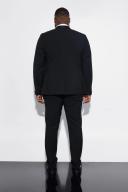 Mens Black Plus Skinny Tuxedo Suit Trouser