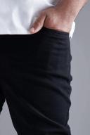 Mens Black Plus Super Skinny Stretch Jeans