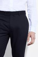 Mens Black Skinny Crop Suit Trousers