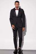Mens Black Skinny Tuxedo Suit Trouser