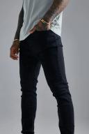 Mens Black Super Skinny Fit Jeans
