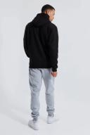 Mens Black Tall Basic Over The Head Man Sig Hoodie