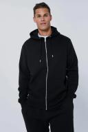 Mens Black Tall Basic Zip Through Hoodie