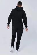 Mens Black Tall Basic Zip Through Hoodie