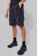 Mens Black Tall Man Active Training Dept Cargo Shorts