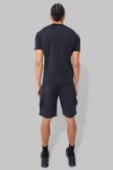 Mens Black Tall Man Active Training Dept Cargo Shorts